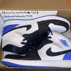 JORDAN 1 MID HYPER ROYAL